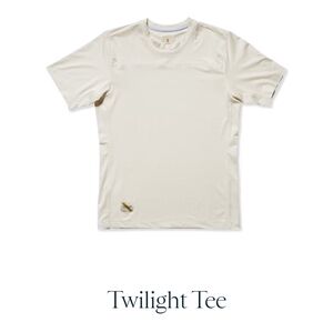 Mens Tracksmith Twilight Tee Ivory S
